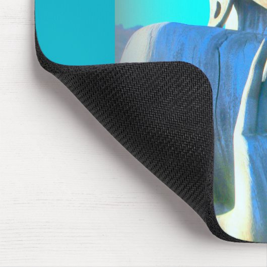 Blauer Buddha Mousepad (Ecke)