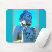 Blauer Buddha Mousepad (Mit Mouse)