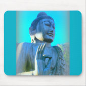 Blauer Buddha Mousepad (Vorne)