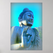 Blauer Buddha Poster (Vorne)