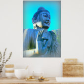 Blauer Buddha Poster (Küche)