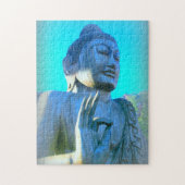 blauer Buddha Puzzle (Vertikal)