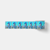 blauer Buddha Ripsband (Vorderseite)