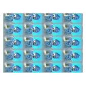blauer Buddha Tischdecke (Vorderseite (Horizontal))