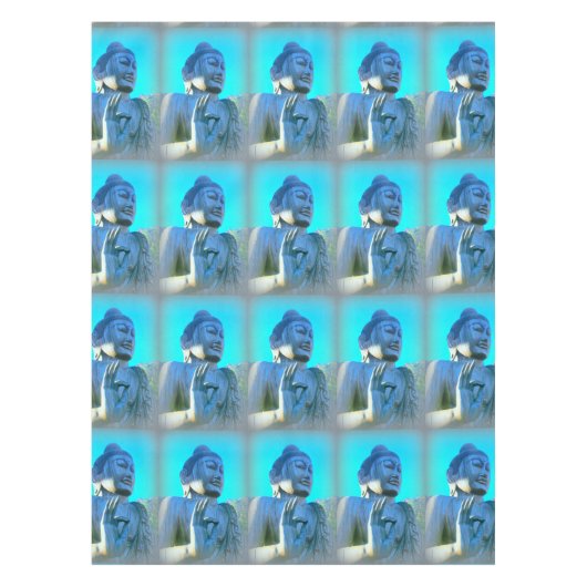 blauer Buddha Tischdecke (Vorderseite)