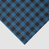 Blauer Büffel-Karo Seidenpapier (Ausschnitt)