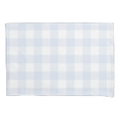 Blauer Büffel-PastellKaro rustikal Kissenbezug (Vorderseite)