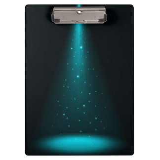 Blauer Bühne-Scheinwerfer Klemmbrett