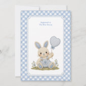 Blauer Bunny-Ballon Ankündigung (Rückseite)