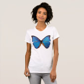 Blauer Butterful Traum T-Shirt (Vorne ganz)