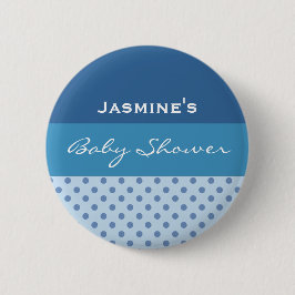 Blauer Button