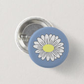 Blauer Button von Daisy Blume (Vorne & Hinten)
