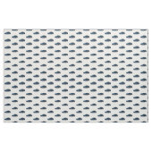 Blauer C6 Korvette Handgezeichnete Sketch-Stoff Stoff (Yard (91,4 cm))