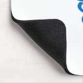 Blauer Caduceus Mousepad (Ecke)