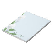 Blauer Cala-Lilien Notizblock (Rotiert)