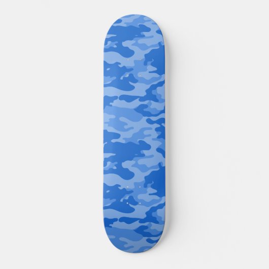 Blauer Camouflage Skateboard (Vorderseite)