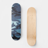 Blauer CamouflageSkateboard Pro Skateboard (Vorderseite)