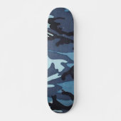 Blauer CamouflageSkateboard Pro Skateboard (Vorne)