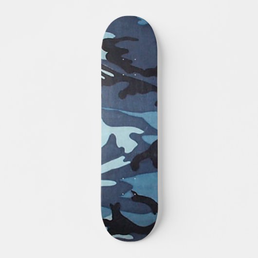 Blauer CamouflageSkateboard Pro Skateboard (Vorne)