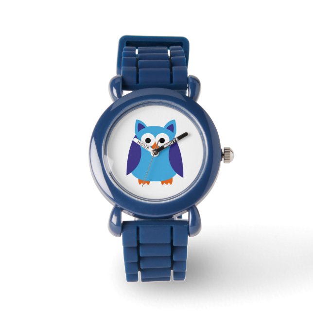 Blauer Cartoon Armbanduhr (Vorderseite)