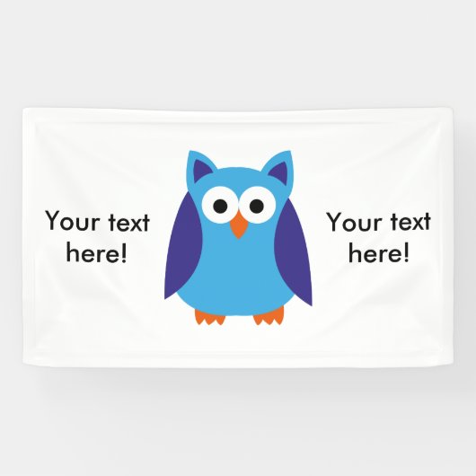 Blauer Cartoon Banner (Horizontal)