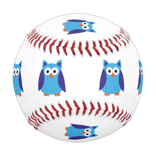 Blauer Cartoon Baseball (Rückseite)