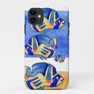 Blauer Cartoon Butterfly Fisch Case-Mate iPhone Hülle