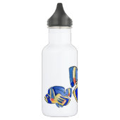 Blauer Cartoon Butterfly Fisch Edelstahlflasche (Links)