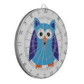 Blauer Cartoon Dartscheibe (Vorderseite Links)