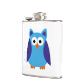 Blauer Cartoon Flachmann (Links)