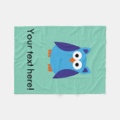 Blauer Cartoon Fleecedecke (Vorderseite (Horizontal))