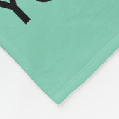 Blauer Cartoon Fleecedecke (Ecke)