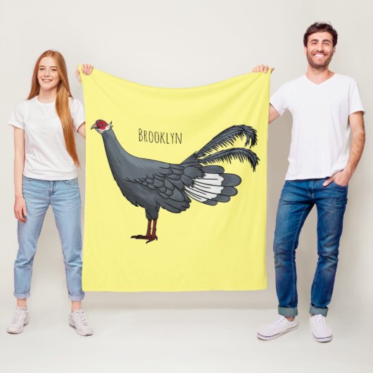 Blauer Cartoon Fleecedecke (Beispiel)