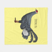 Blauer Cartoon Fleecedecke (Vorderseite (Horizontal))