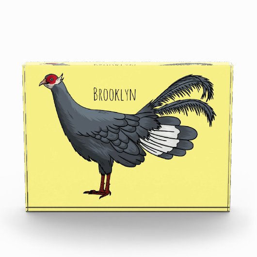 Blauer Cartoon Fotoblock (Vorderseite)