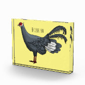 Blauer Cartoon Fotoblock (Rechts)