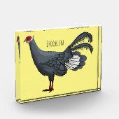 Blauer Cartoon Fotoblock (Links)