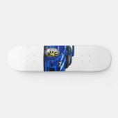 Blauer Cartoon für die Fahrzeuggeschwindigkeit - F Skateboard (Horizontal)
