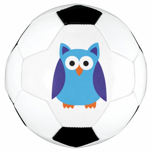 Blauer Cartoon Fußball (Vorderseite)