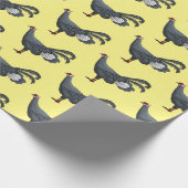 Blauer Cartoon Geschenkpapier (Ecke)