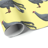 Blauer Cartoon Geschenkpapier (Rolleneckpunkt)