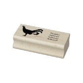 Blauer Cartoon Gummistempel (Stempel)