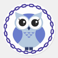 Blauer Cartoon in blauem Ring