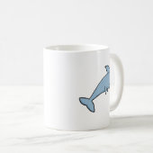 Blauer Cartoon Kaffeetasse (VorderseiteRechts)