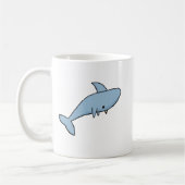 Blauer Cartoon Kaffeetasse (Links)