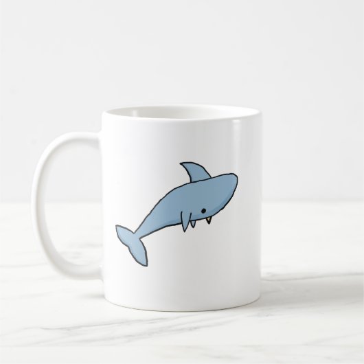 Blauer Cartoon Kaffeetasse (Links)