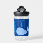 Blauer Cartoon Kinder Wasserflasche Trinkflasche (Vorne)