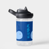 Blauer Cartoon Kinder Wasserflasche Trinkflasche (rechts)