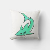 Blauer Cartoon Kissen (Vorderseite)