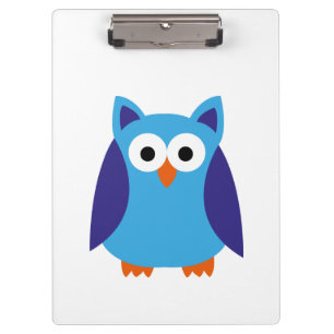 Blauer Cartoon Klemmbrett